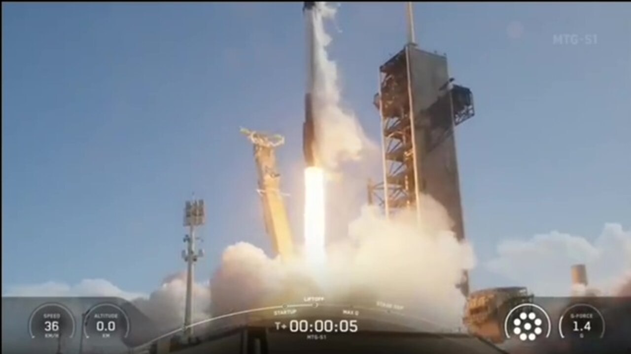 🚀 SpaceX Falcon 9 Launches MTG-S1 Satellite! Stunning Landing on Drone Ship! 🌍