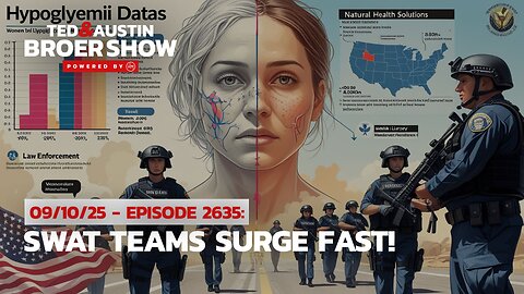 09/10/25 Women's Blood Sugar Crisis While SWAT Teams Surge to 80,000 Annual Raids!