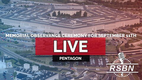 LIVE REPLAY: The Pentagon Holds a Memorial Observance Ceremony for September 11th - 9/10/25