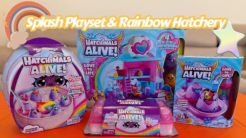 🐣✨ Unboxing Hatchimals Alive Rainbow Series 🌈 Splash Playset & Rainbow Hatchery Magic! #short 🐥💦