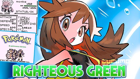 Pokemon Righteous Green - GB ROM Hack, You play as Green, Hard mode, Steel, Dark, Fairy, New Gen