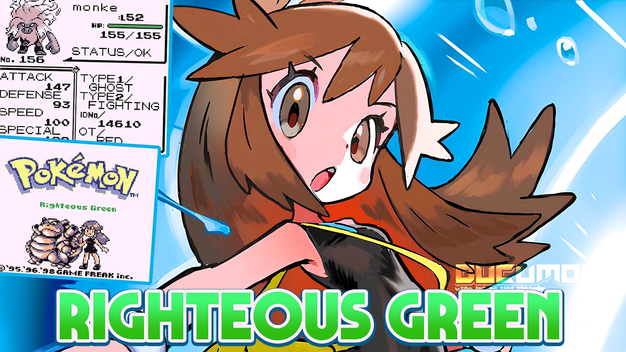 Pokemon Righteous Green - GB ROM Hack, You play as Green, Hard mode, Steel, Dark, Fairy, New Gen