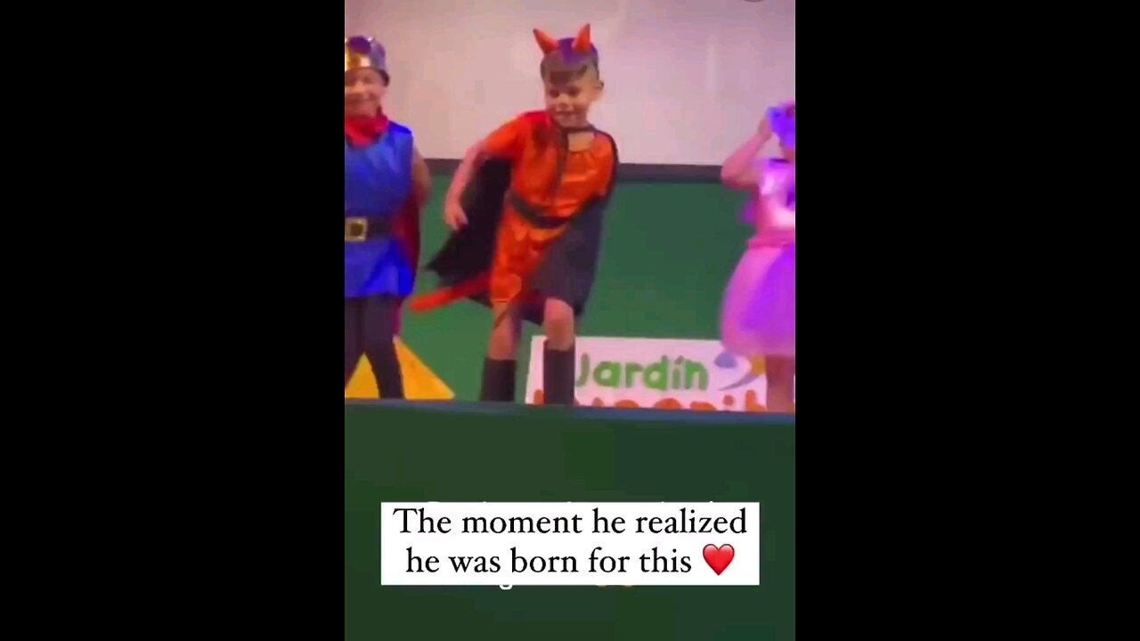 Moment he was born for that Confidence