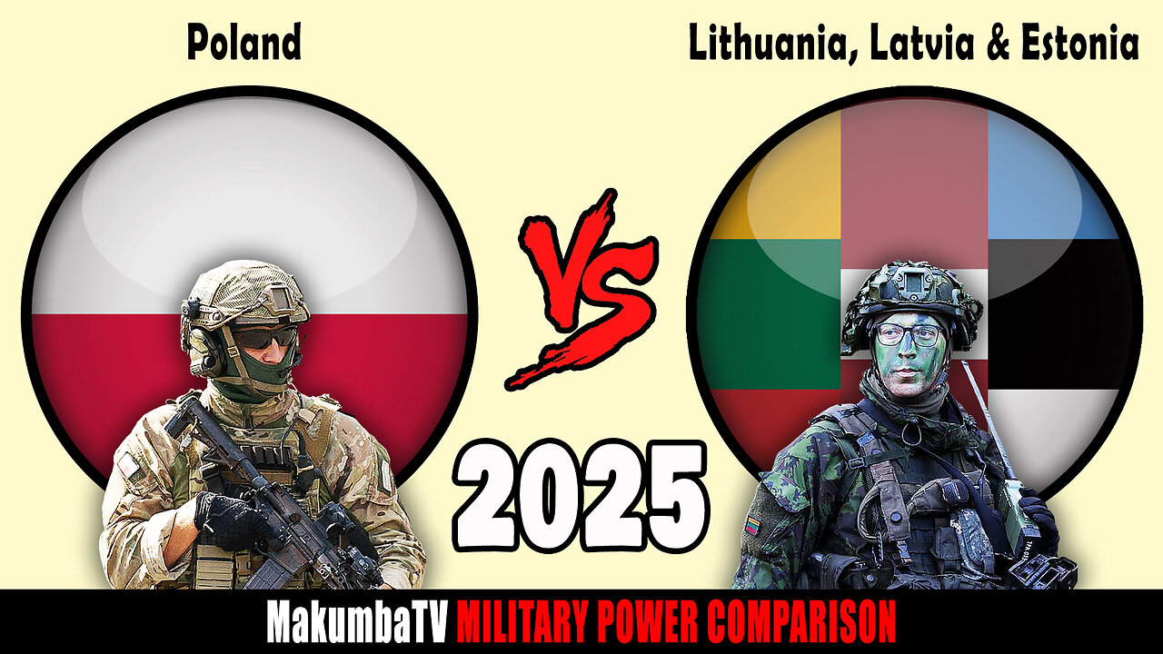 Poland vs The Baltic states 2025 | Military Power