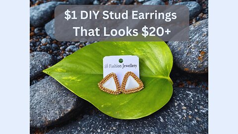 $1 DIY Stud Earrings That Look $20+ | Easy & Stylish
