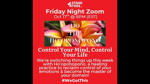 S4T Friday Zoom Oct 17th - Ho'oponopono