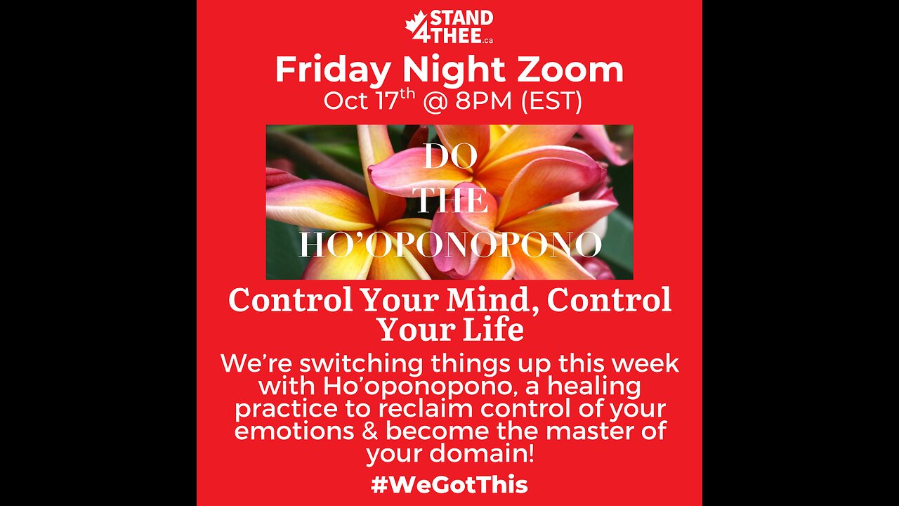 S4T Friday Zoom Oct 17th - Ho'oponopono