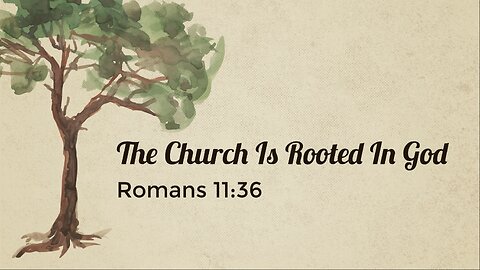 The Church Is Rooted In God