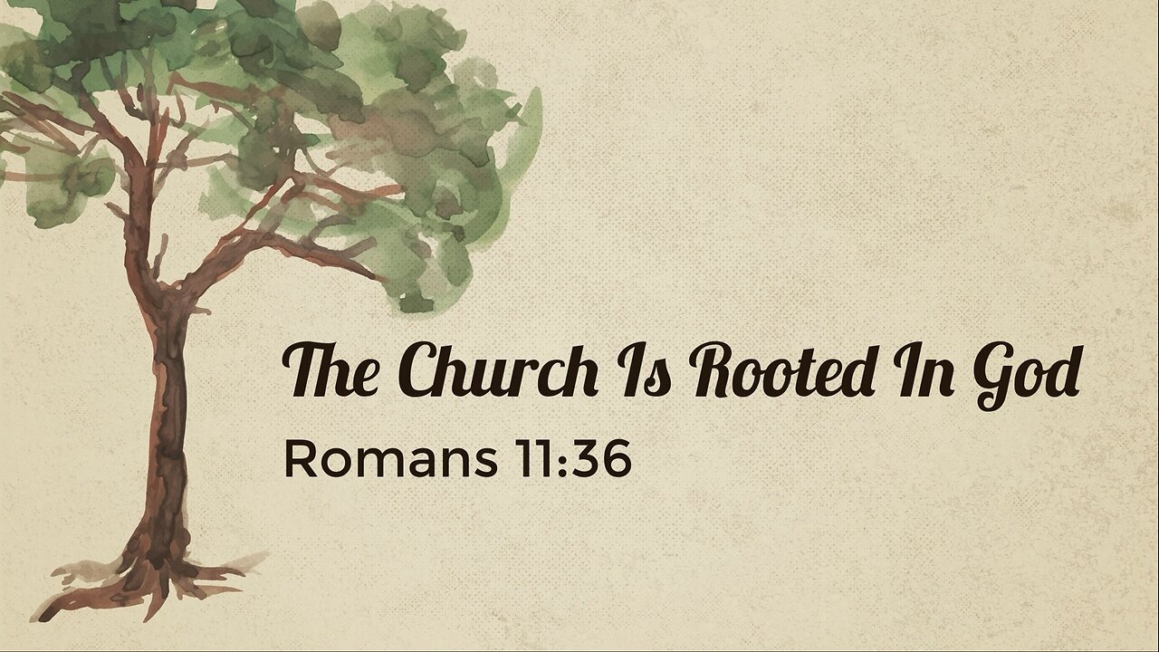 The Church Is Rooted In God
