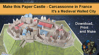 Make this Paper medieval walled city | Print and Make, I give you everything