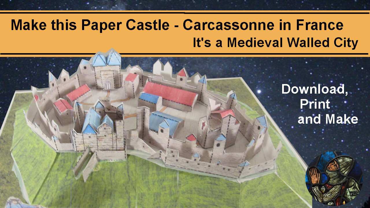 Make this Paper medieval walled city | Print and Make, I give you everything