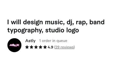 I will design music, dj, rap, band typography, studio logo