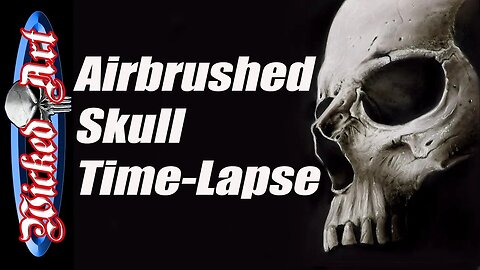 Airbrushed Skull Time-lapse