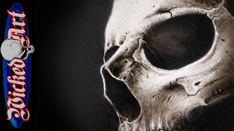 Black & Grey Skull Airbrush Time-Lapse (Freehand Painting Process)