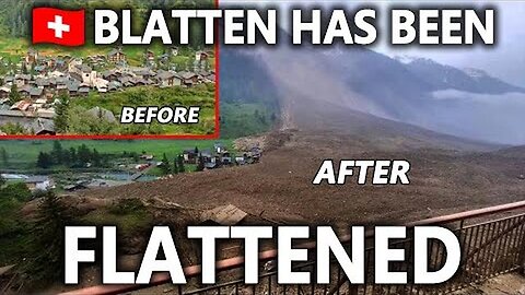 Collapsing Glacier Destroys Swiss Village of Blatten ⛰️ HUGE Mountain Slope to Collapse Next