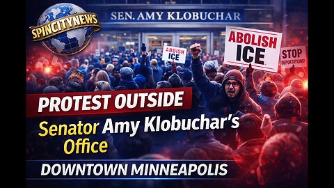 LIVE: Anti-ICE Protest Outside Senator Amy Klobuchar’s Office in Downtown Minneapolis