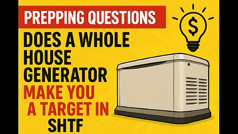 Prepping Question: Does Having A Whole House Generator Make You A Target If SHTF?
