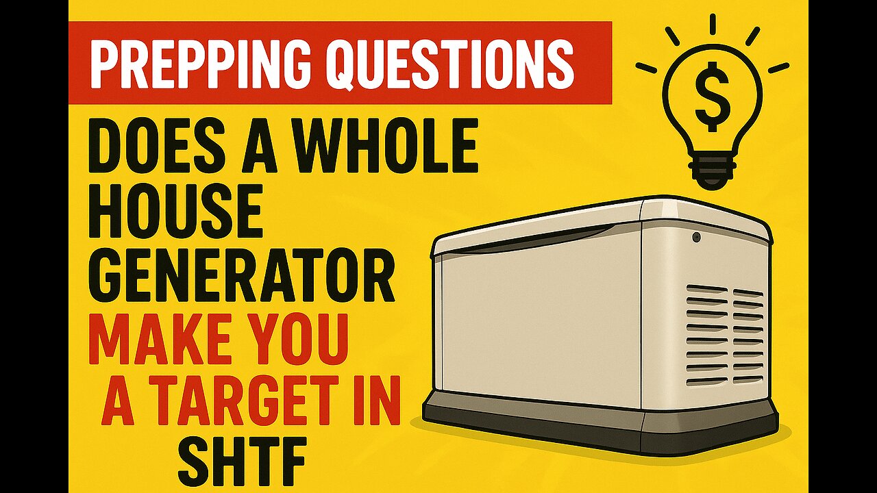 Prepping Question: Does Having A Whole House Generator Make You A Target If SHTF?