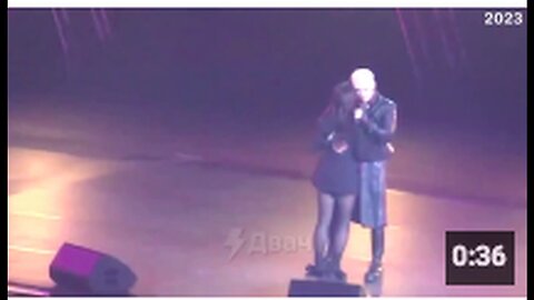 2023 - Russian singer collapses in the middle of a performance. 💉🇷🇺