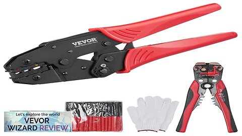 VEVOR Ratcheting Crimping Tool Set For Insulated Electrical Connectors AWG22-10 with Wire Review