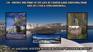 HAVING THE TIME OF MY LIFE AT CRATER LAKE NATIONAL PARK AND MY 77TH & 78TH WATERFALL