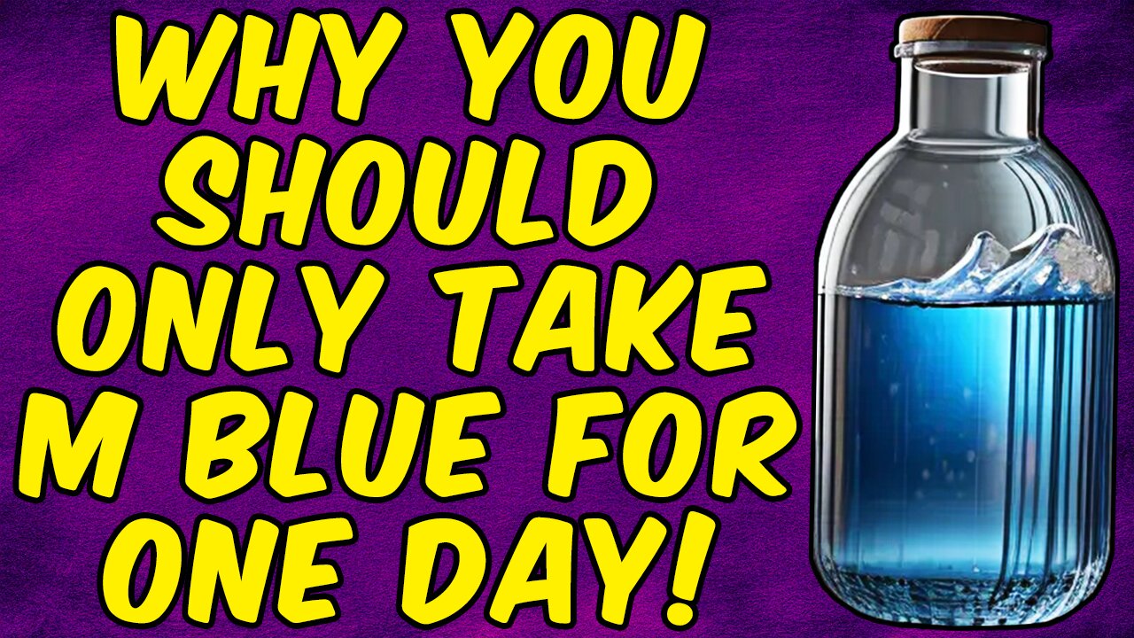 WHY YOU SHOULD FOR ONE DAY ONLY TAKE METHYLENE BLUE!