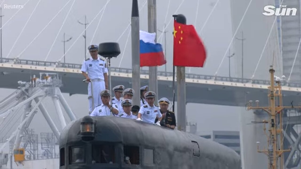 Russia & China launch ‘TENSE’ naval manoeuvres after Trump sends nuke subs to face Putin