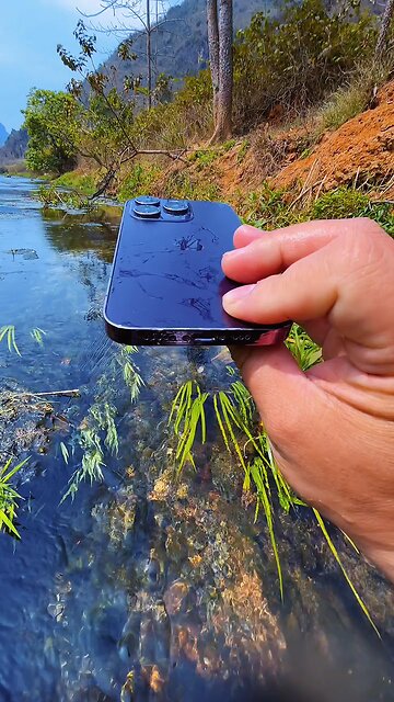 Iphone 15 pro Camera under water testing satisfaction video