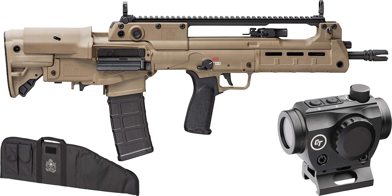 SPRINGFIELD ARMORY HELLION FDE 5.56 NATO 16″ 30-RD GEAR UP BUNDLE