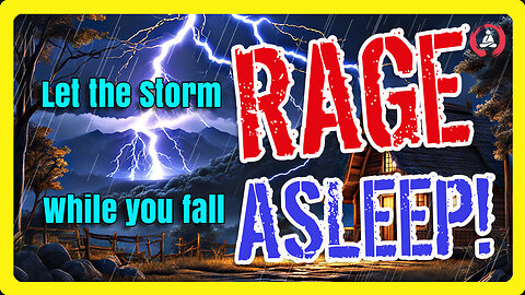 You're Safe in Bed While the Storm Rages Outside 🌩️ | Fall Asleep to Realistic Rain & Thunder