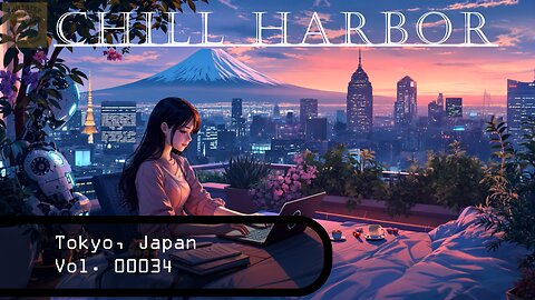 Focus Music for Productivity | Ambient Beats Above Tokyo Skyline