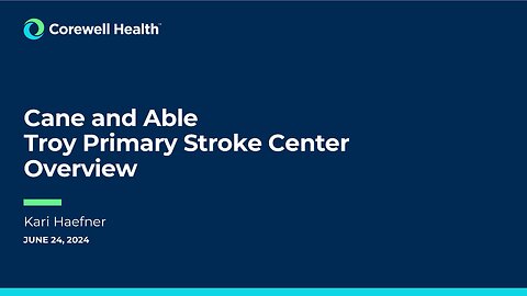 Stroke Program Update - Kari Haefner - 6-24-2025