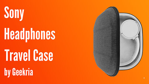 Sony On-Ear Headphones Travel Case, Hard Shell Headset Carrying Case | Geekria