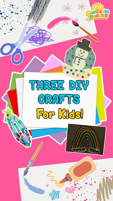Three DIY Crafts for Kids! 🎨