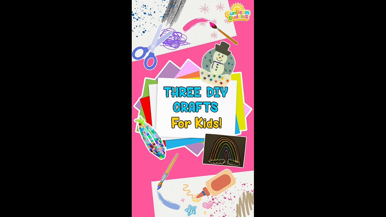Three DIY Crafts for Kids! 🎨