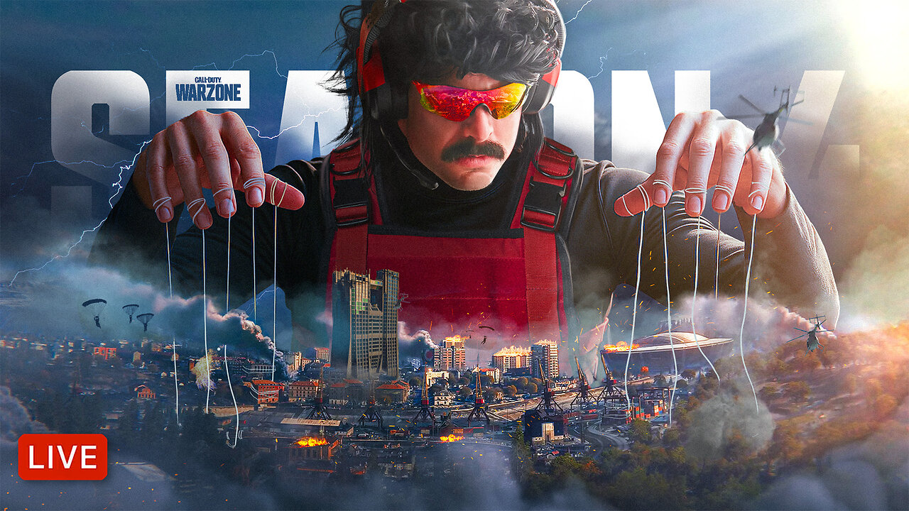 🔴LIVE - DR DISRESPECT - WARZONE - NEW SEASON 4!