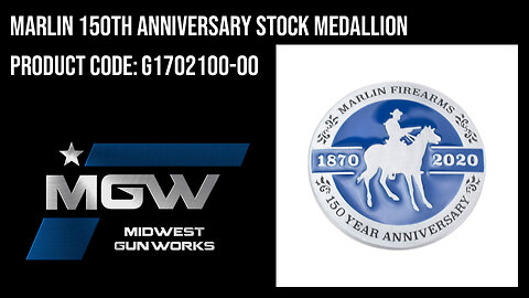 Marlin 150th Anniversary Stock Medallion - G1702100-00