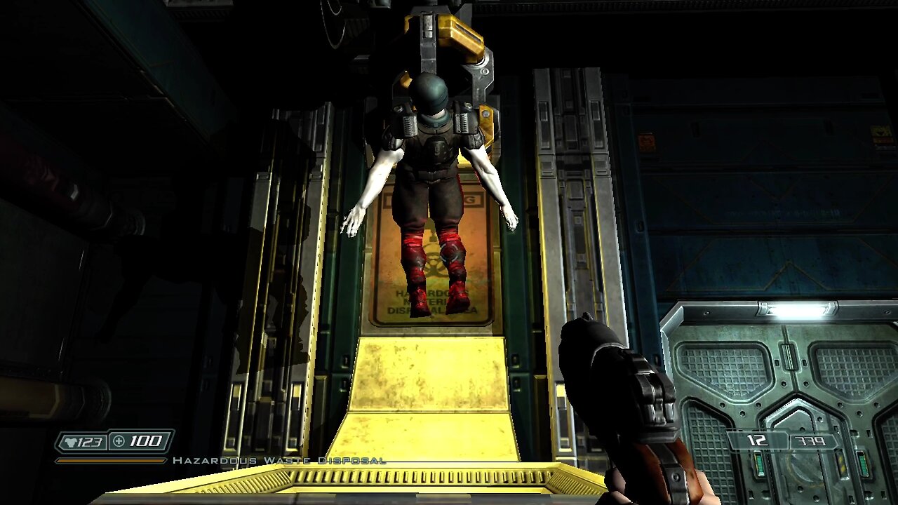 Doom 3 - Dropping More Corpses Into The Incinerator
