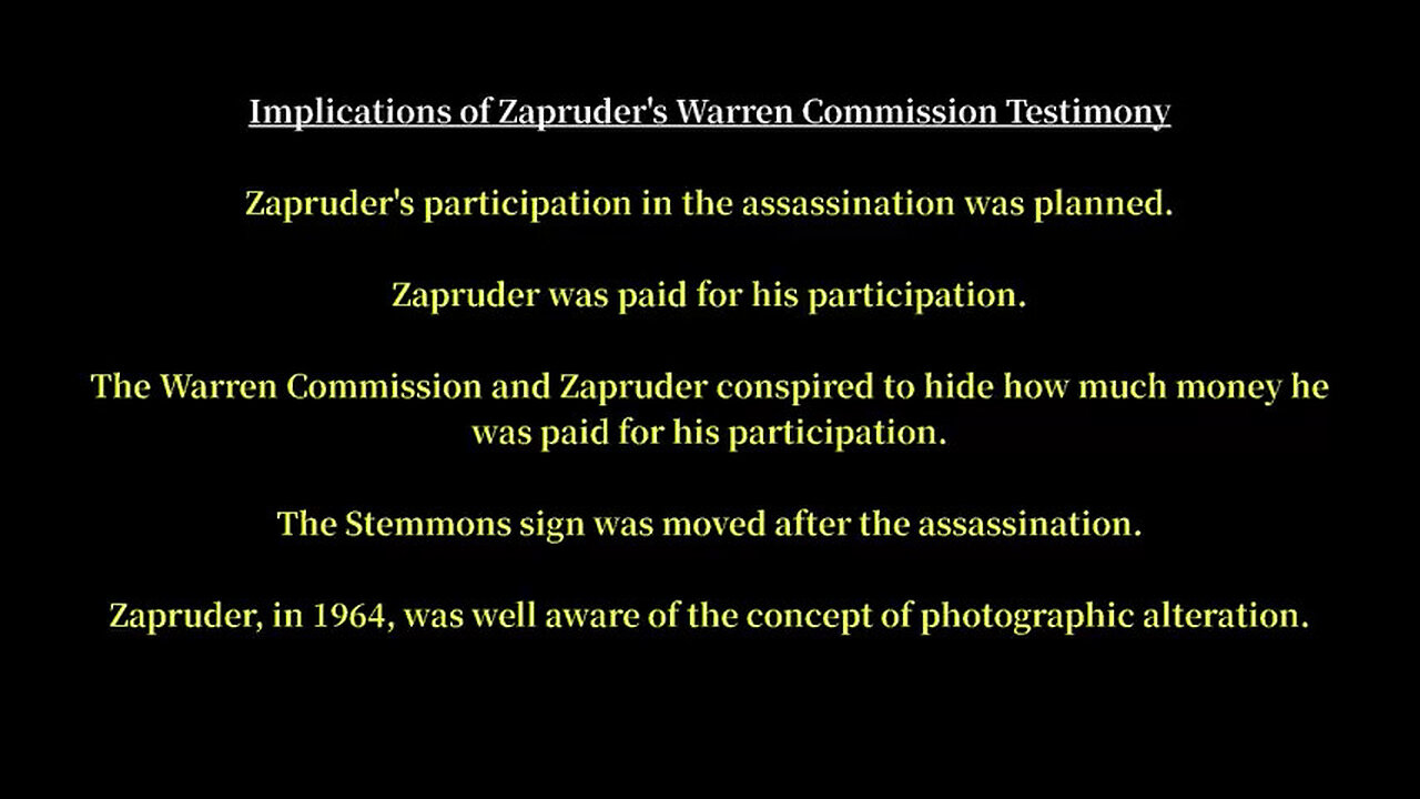 SaintlyOswald- Discrepancies in Zapruder's Testimony & Where the Witnesses Were on the Grass;Alvarez