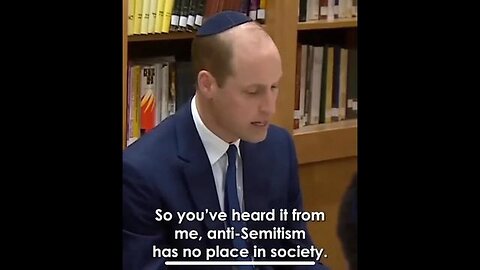 Prince William - 'Anti-Semitism has no place in society'