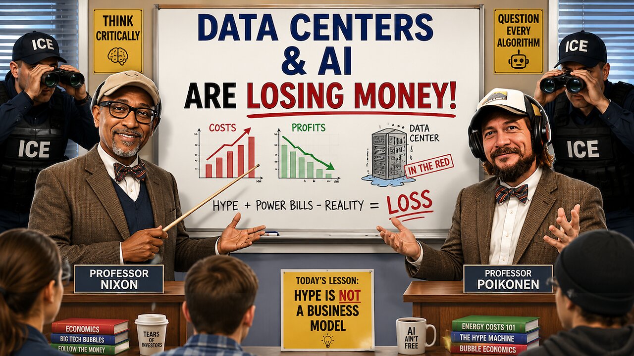 GRIFTBUSTERS W/STEVE POIKONEN - AI AND DATA CENTERS LOSING MONEY - ICE MONITORS CREDIT CARD SIGNUPS