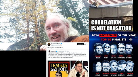 Paranoia. Destructive careers. Putin could force peace? Jeltsin Milei Chabad. Candace Owens bigger