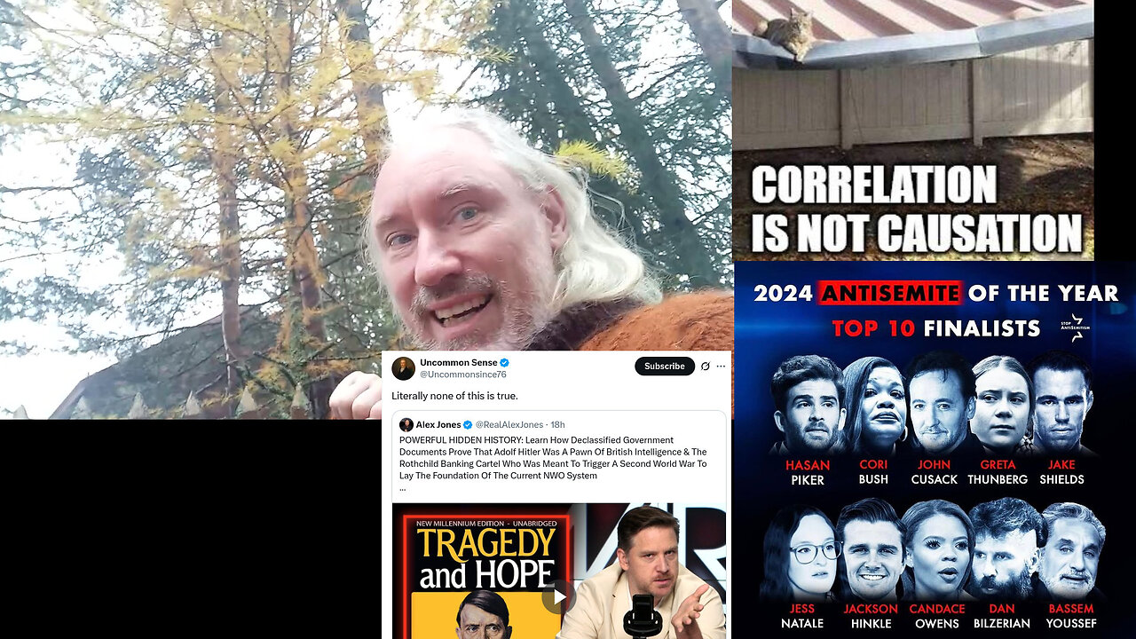 Paranoia. Destructive careers. Putin could force peace? Jeltsin Milei Chabad. Candace Owens bigger