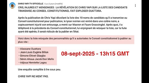 QUAND CHRIS YAPI MET EN COURROUX ADO ET REND LA PRÉSIDENTE DU CONSEIL CONSTITUTIONNEL RIDICULE.