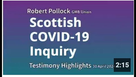 "Startling Reveal in Scottish Covid Inquiry"