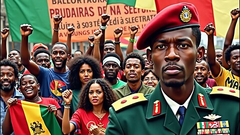500+ Jamaicans, Ghanaians & Black American Storm Burkina Faso Embassy With a Bold Message to America