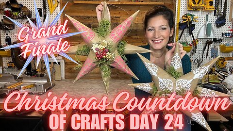 Easy Paper Star Craft with Moss | Beginner-Friendly Christmas DIY Christmas Countdown Day 24