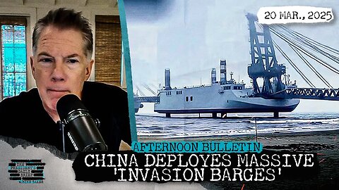 China's Massive 'Invasion Barges' Spotted & Israel Unleashes On Gaza Following Ceasefire Collapse