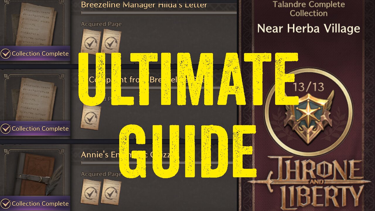 ULTIMATE Near Herba Village Collection Guide - Throne and Liberty