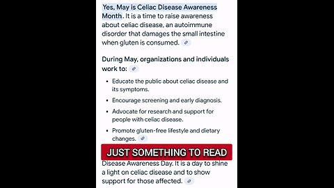 May Is Celiac Disease Awareness Month Treatment Gluten Free